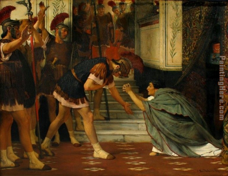 Lawrence Claudius Summoned painting - Sir Lawrence Alma-Tadema Lawrence Claudius Summoned art painting